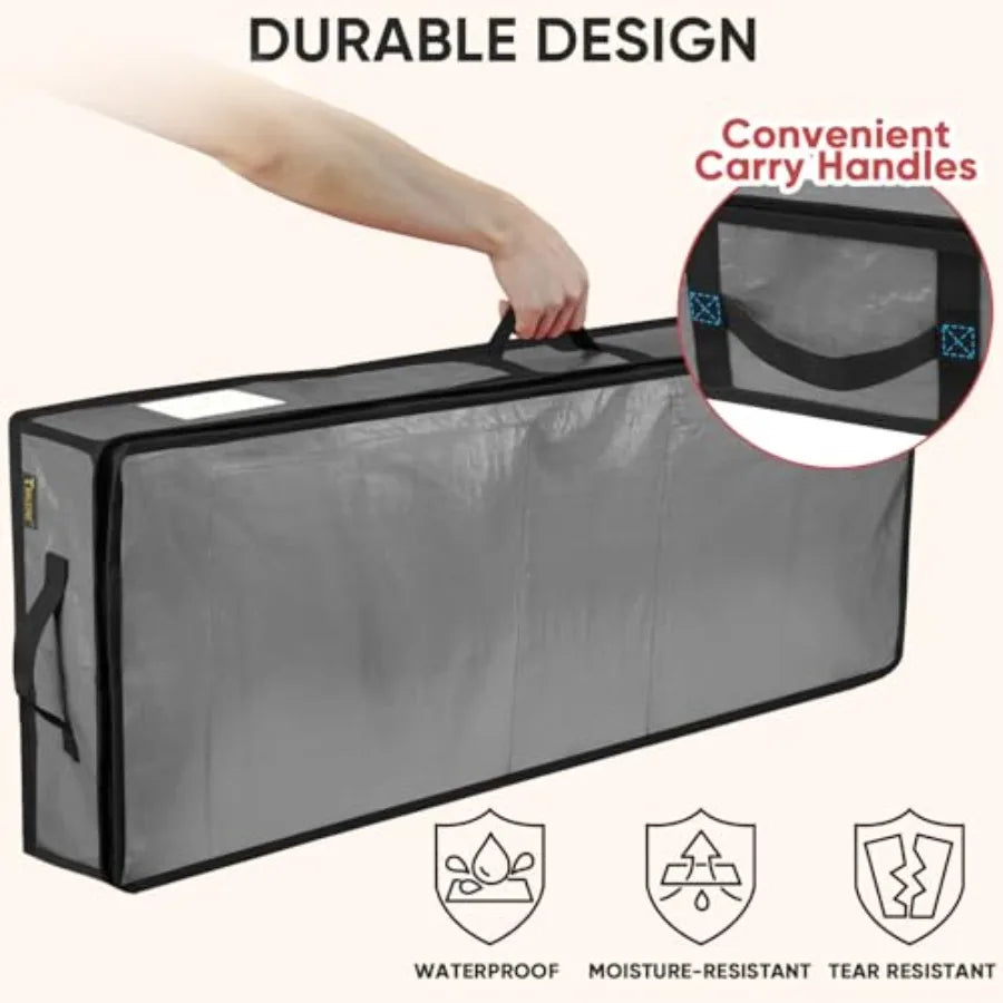 Soft Christmas Wrapping Paper Storage Bag With Flexible Partitions