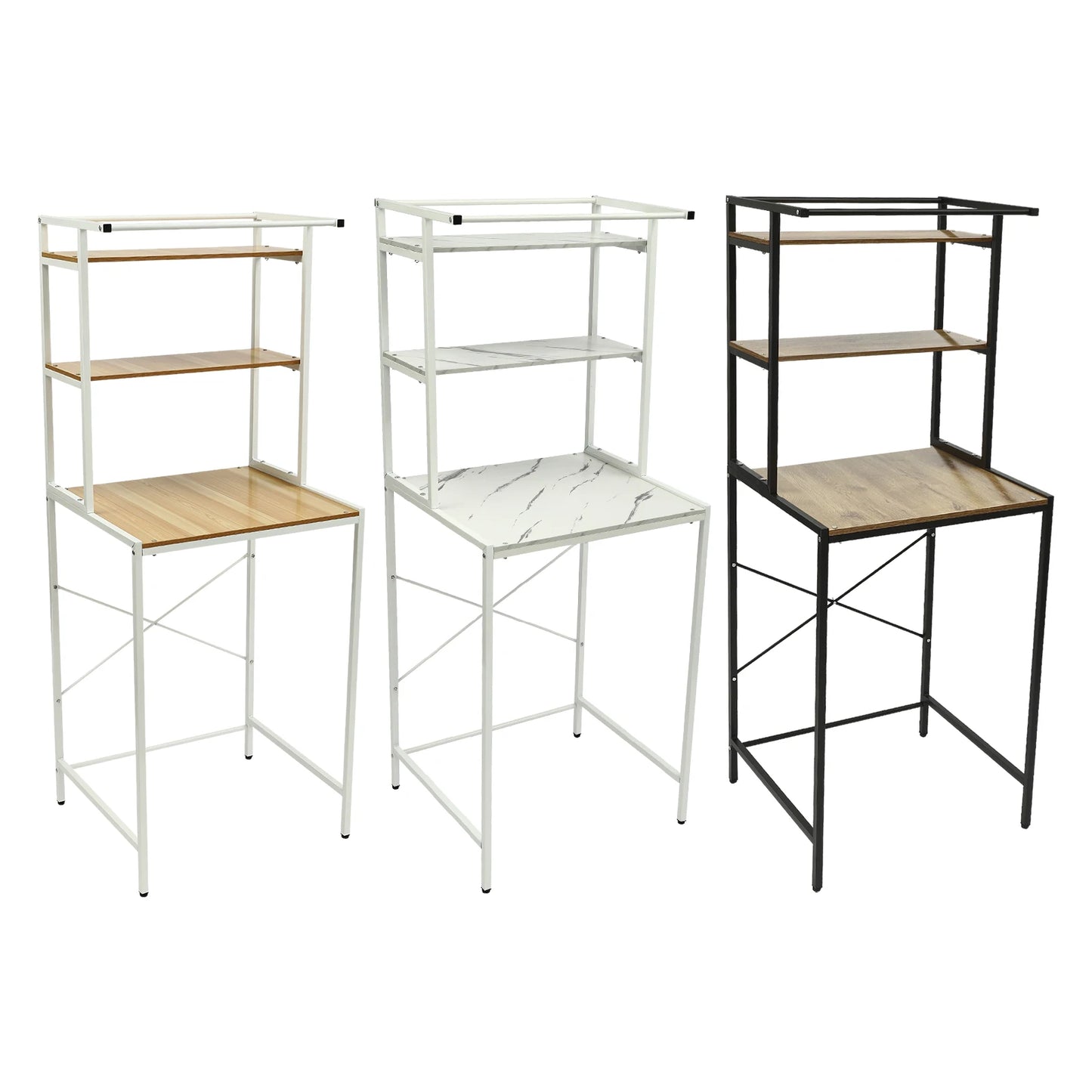 Bymaocar 3-Tier Washing Machine Shelving Laundry Room Organizer