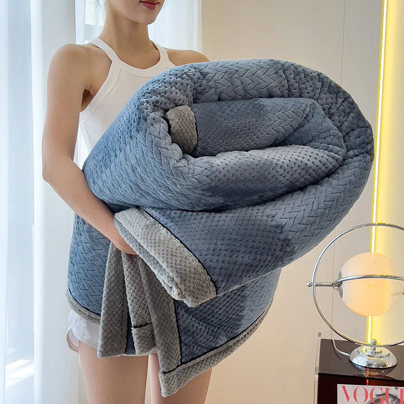 KDV Milk Velvet Blanket For Bed Spring Autumn Grade A