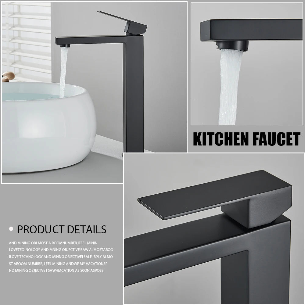 Onyzpily Stainless Steel Deck Mounted Bathroom Basin Faucet