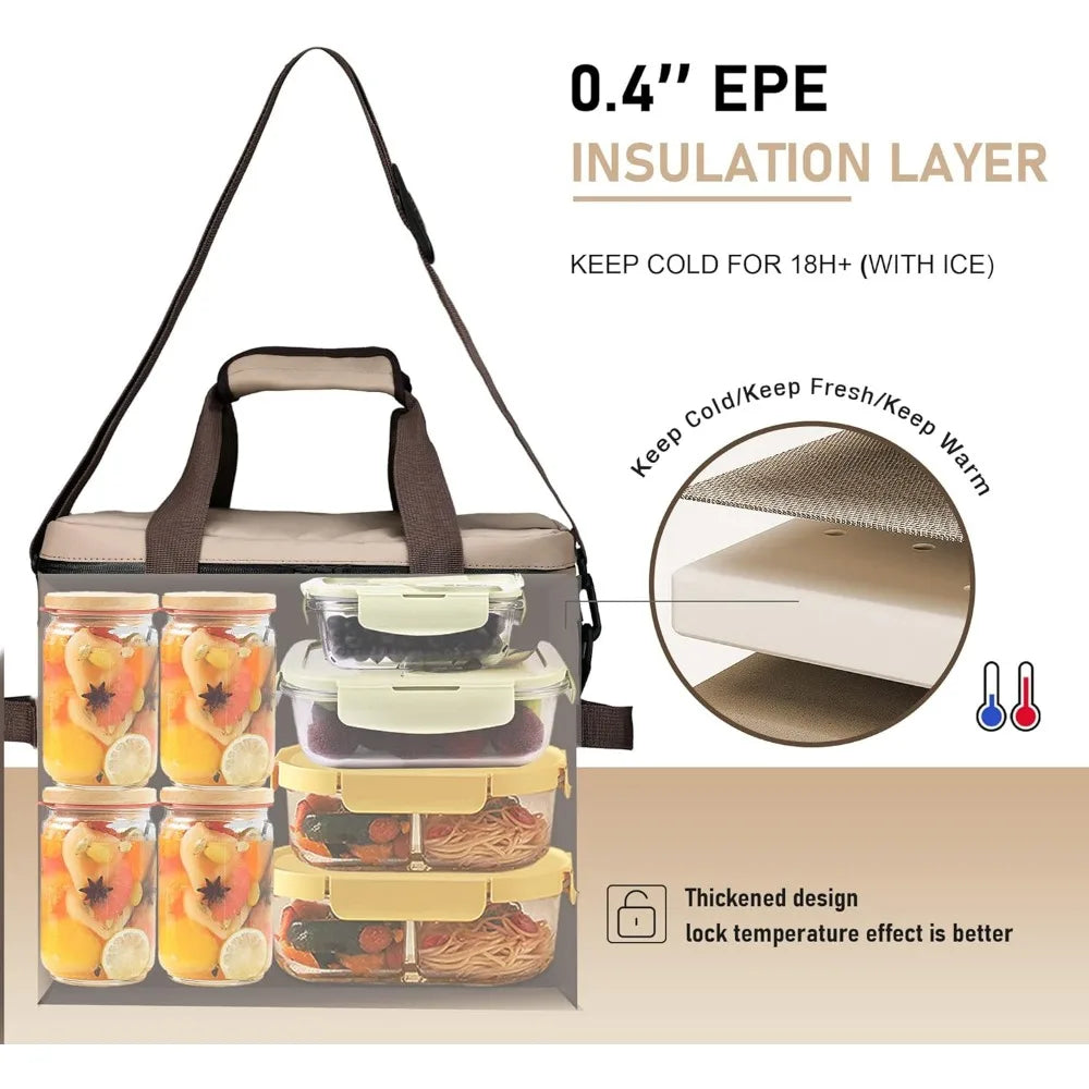 NBVCX Insulated Soft Cooler Bag With Removable Strap