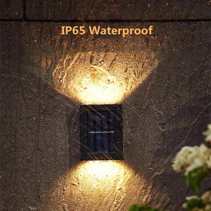 AlliLit Wall Solar Light Waterproof Garden LED Outdoor Lamp