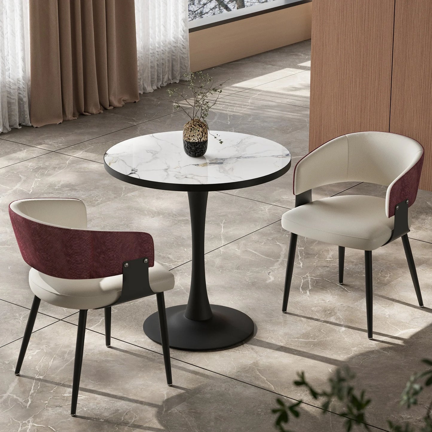 Modern Upholstered Dining Chairs For Kitchen And Dining Room