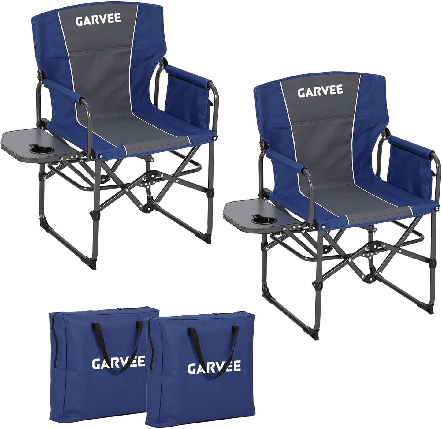 HiMISS Folding Directors Chair For Adults With Cup Holder