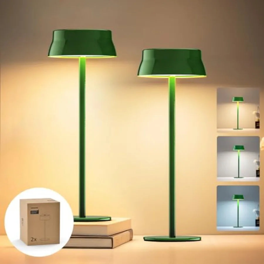 Solar Rechargeable Cordless LED Table Lamp With Touch Control