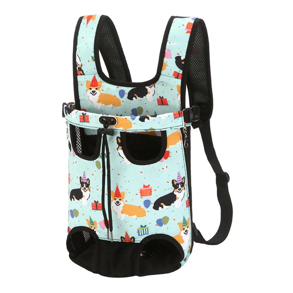 Adjustable Cat And Dog Carrier Backpack Double Shoulder Travel Bag