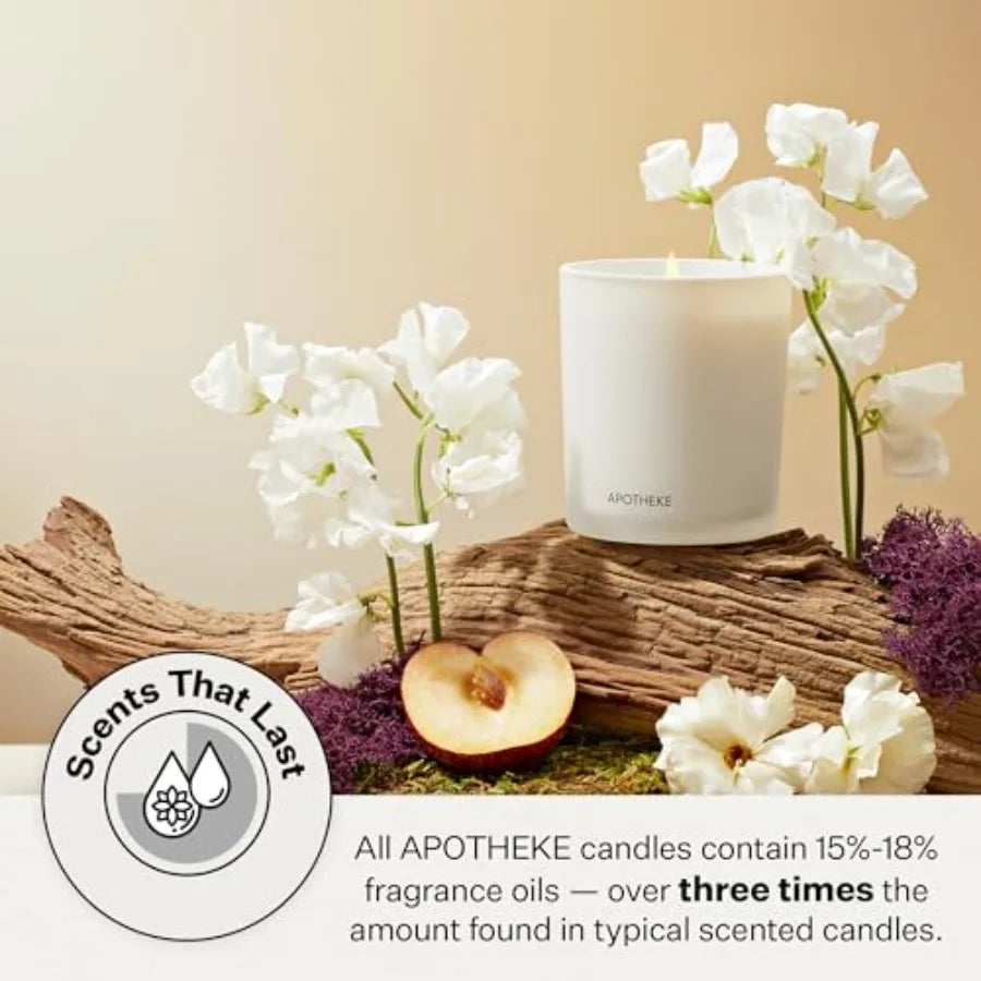 Three-Wick Scented Candle With Soy Wax Vetiver Sandalwood Eucalyptus Fragrance