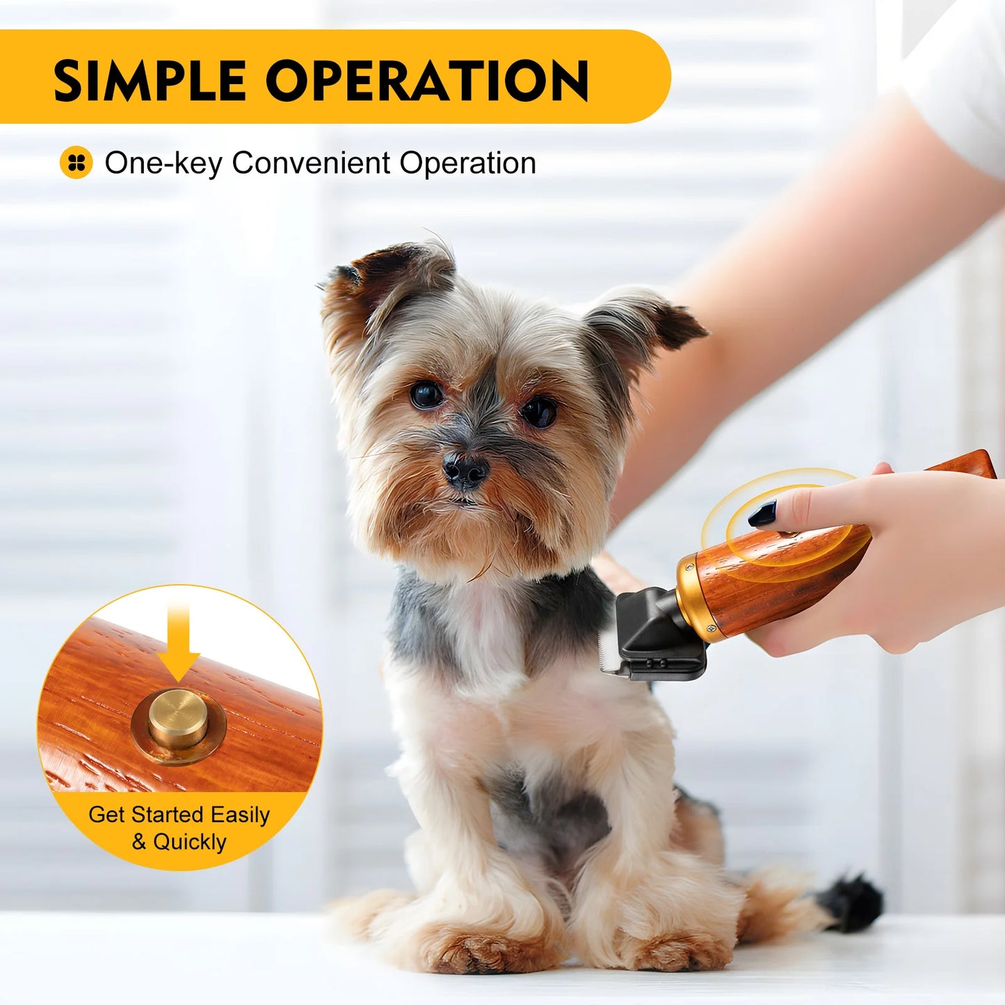 Bymaocar Electric Pet Clipper 55W Professional Corded Dog Shears