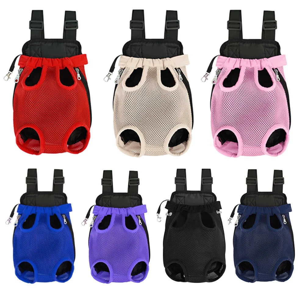 Adjustable Cat And Dog Carrier Backpack Double Shoulder Travel Bag