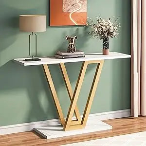 Little Tree Console Table Industrial Hallway Sofa Table For Entryway