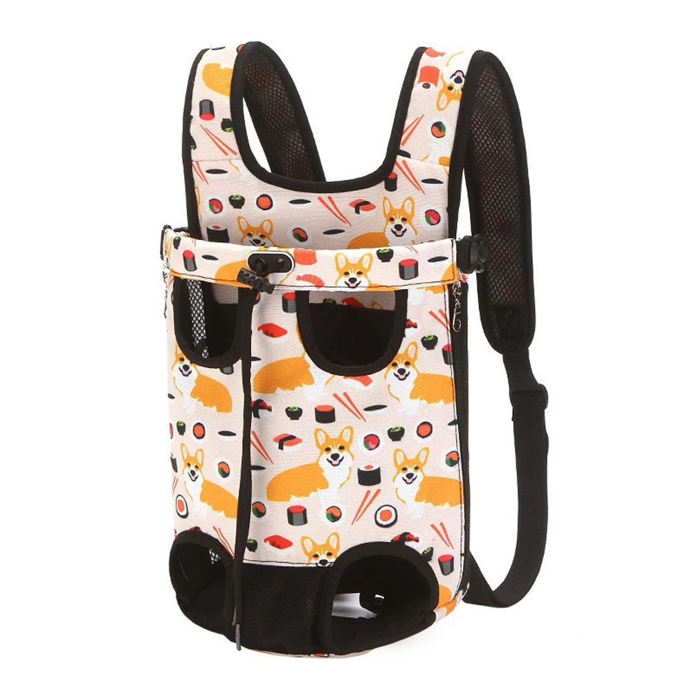 Adjustable Cat And Dog Carrier Backpack Double Shoulder Travel Bag