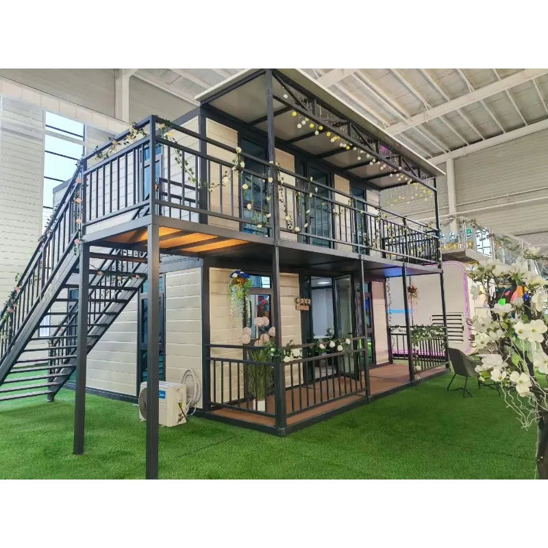 Expandable Luxury Prefabricated Shipping Container House With Installation Support