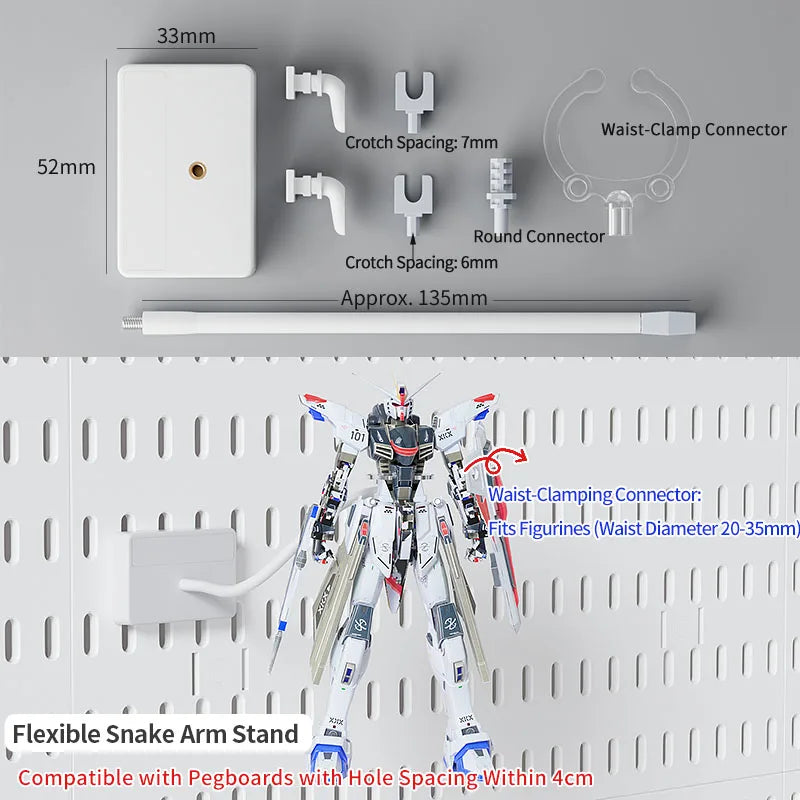 Wall Mounted Pegboard Organizer With Shelves For Desk Accessories