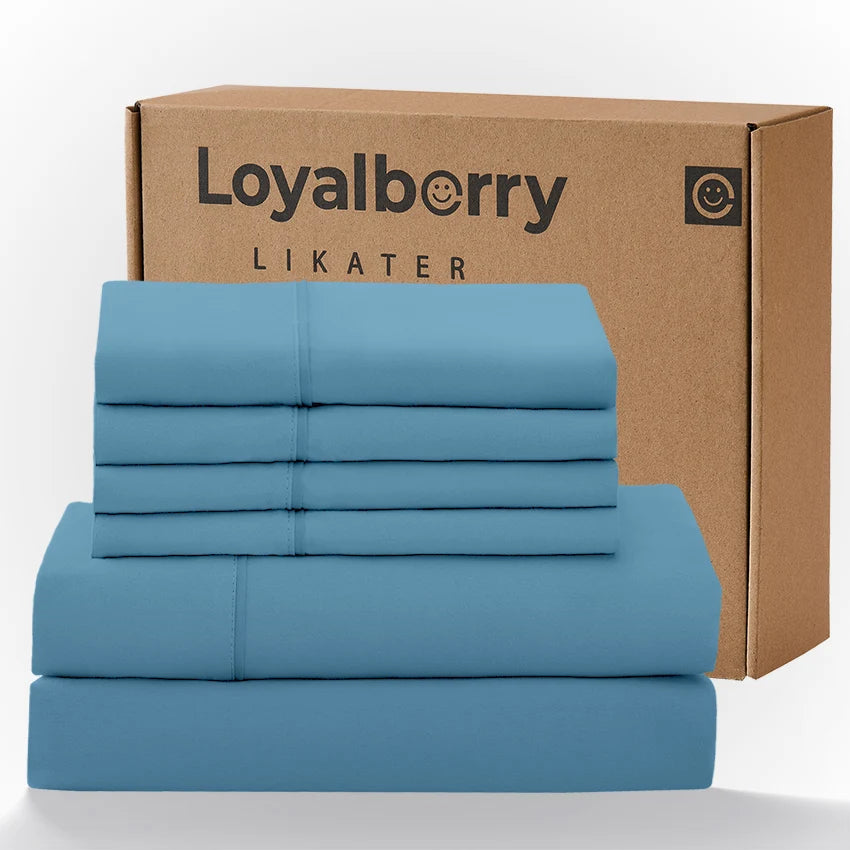 4 Piece Bedding Set With Double Sided Brushed Fabric And Easy Care Fitted Sheet