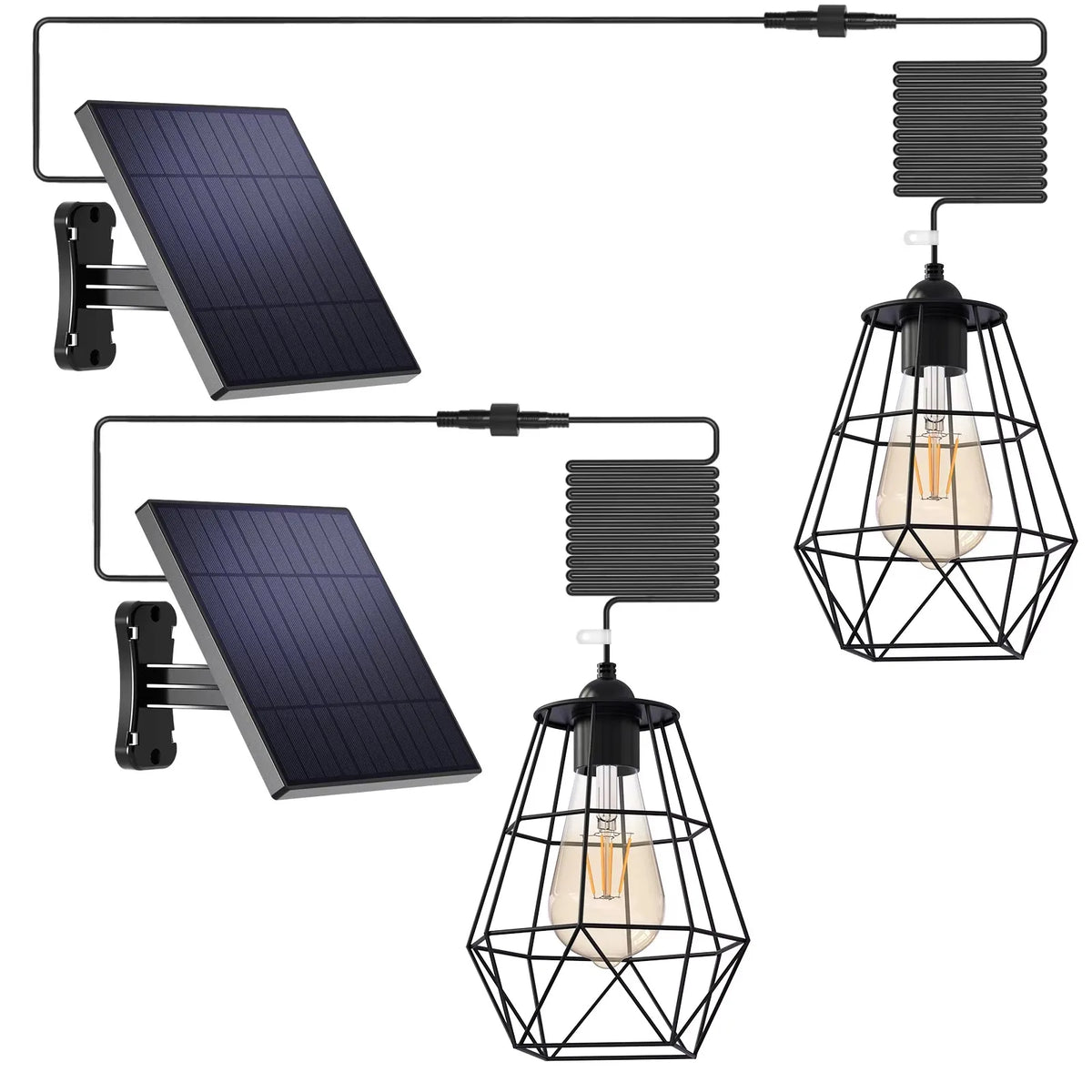 Intelamp Waterproof Solar Pendant Lights For Indoor Outdoor Use