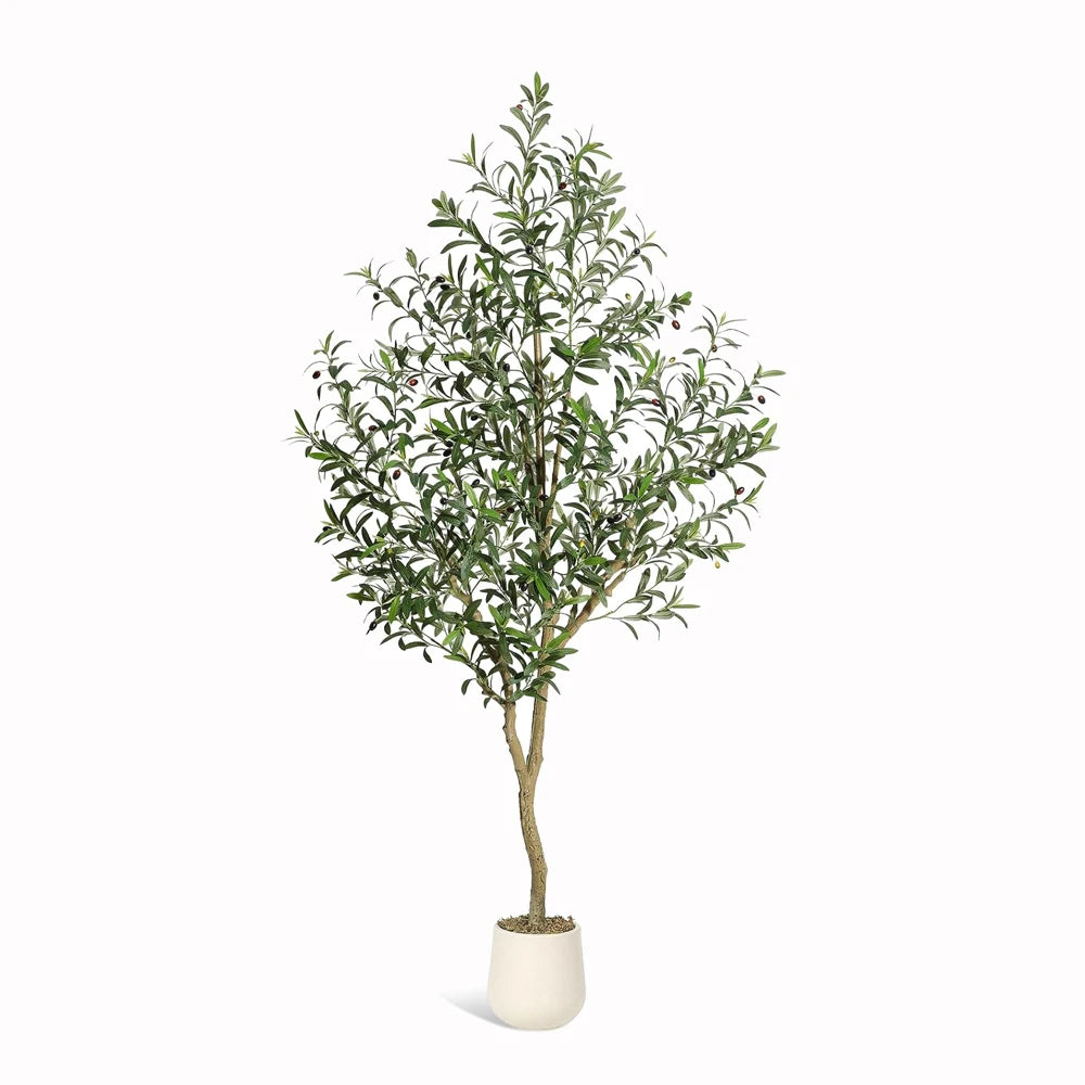 HiMISS Olive Trees Artificial Indoor Faux Silk Plant In Pot