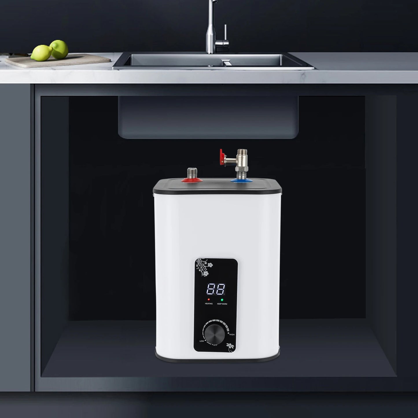 Electric Water Heater 1500W 8L Under Sink Instant Heat SY-8