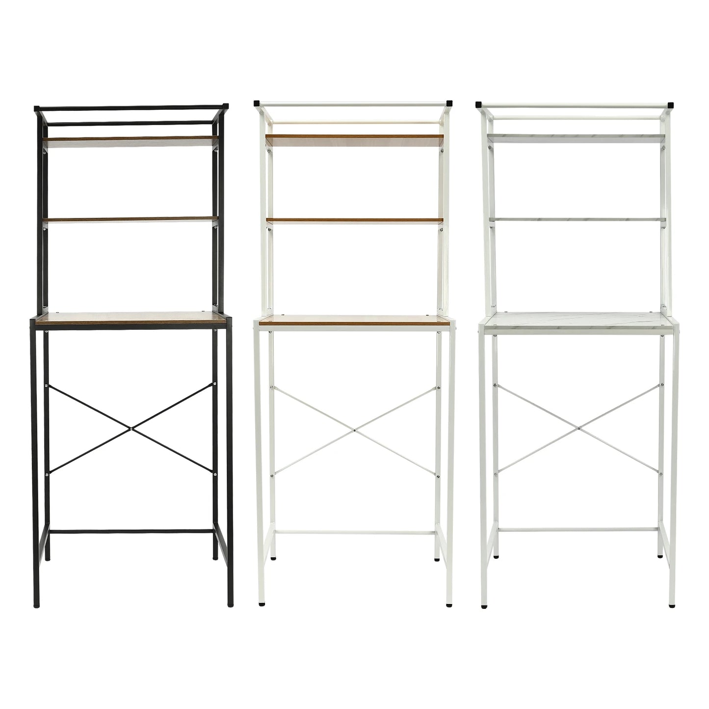 Bymaocar 3-Tier Washing Machine Shelving Laundry Room Organizer