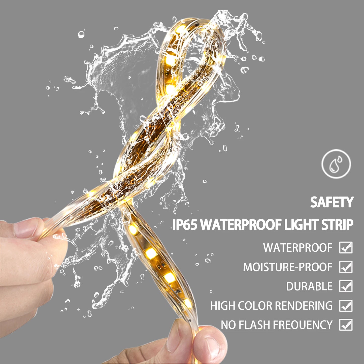 LED Lighted Smart Bathroom Mirror With 3x Magnifier Dimmable AntiFog