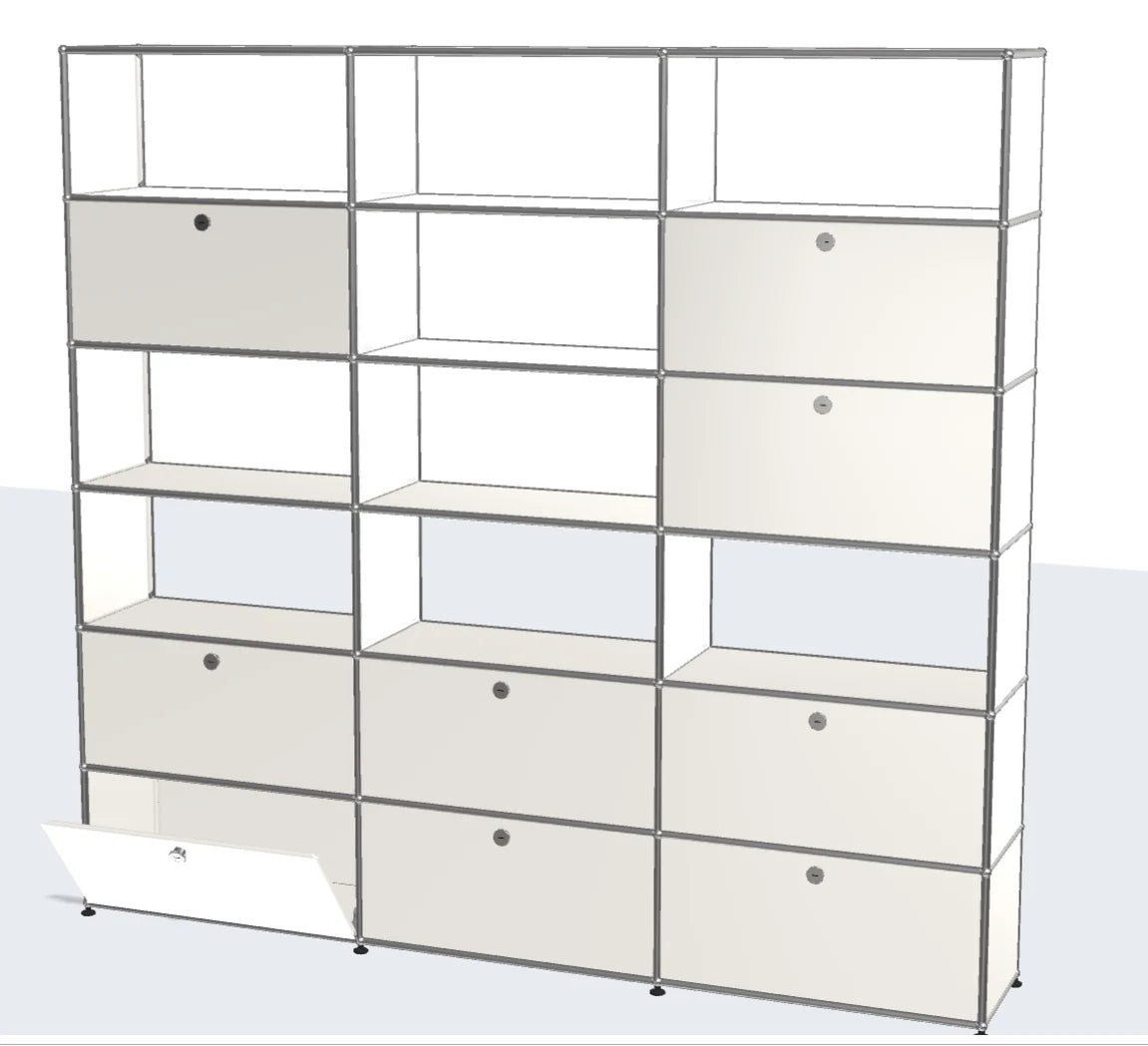 Bigcityfur Modern Metal Corner TV Stand Storage Cabinet