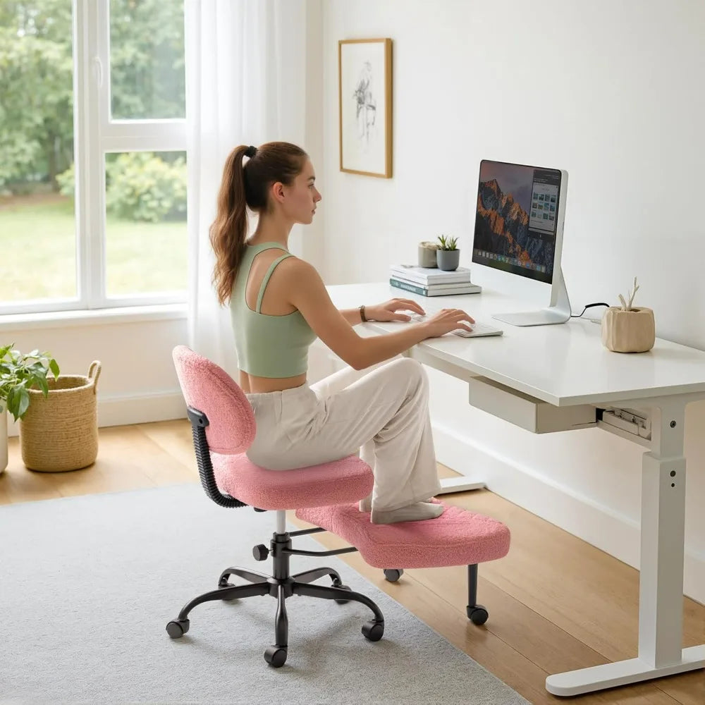 Furmax Ergonomic Kneeling Desk Chair With Wheels 360 Swivel
