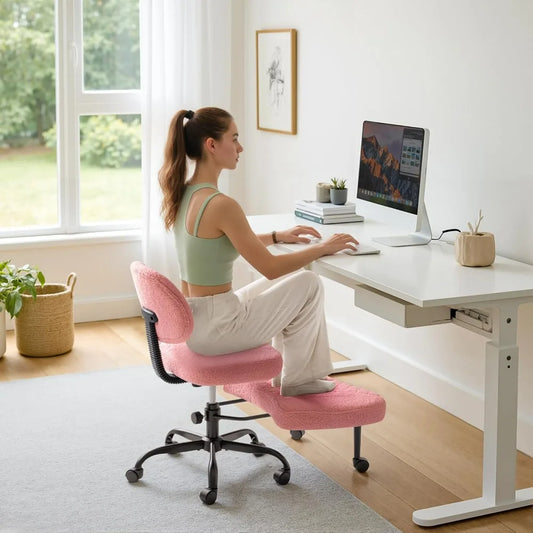 Furmax Ergonomic Kneeling Desk Chair With Wheels 360 Swivel