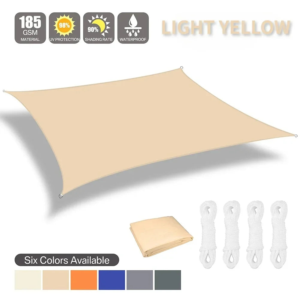 Waterproof Shade Sail Outdoor Sun Shelter Canopy For Patio Garden