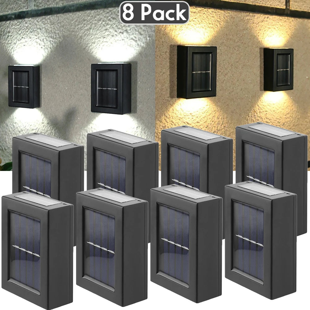 AlliLit Wall Solar Light Waterproof Garden LED Outdoor Lamp