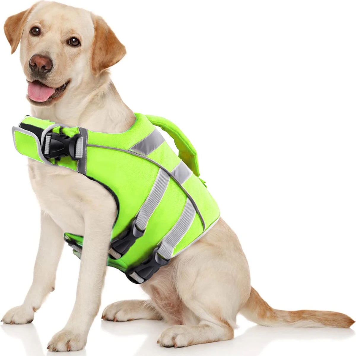 Waterproof Polyester Dog Life Jacket With Reflective Stripes For Safety