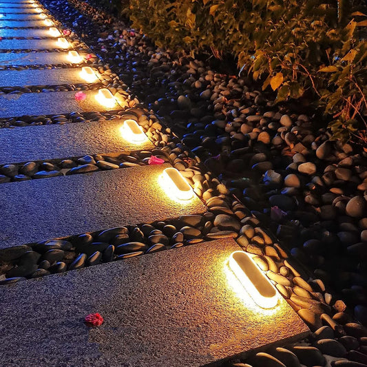 Solar Deck Lights IP68 Waterproof Auto On Off LED Lighting