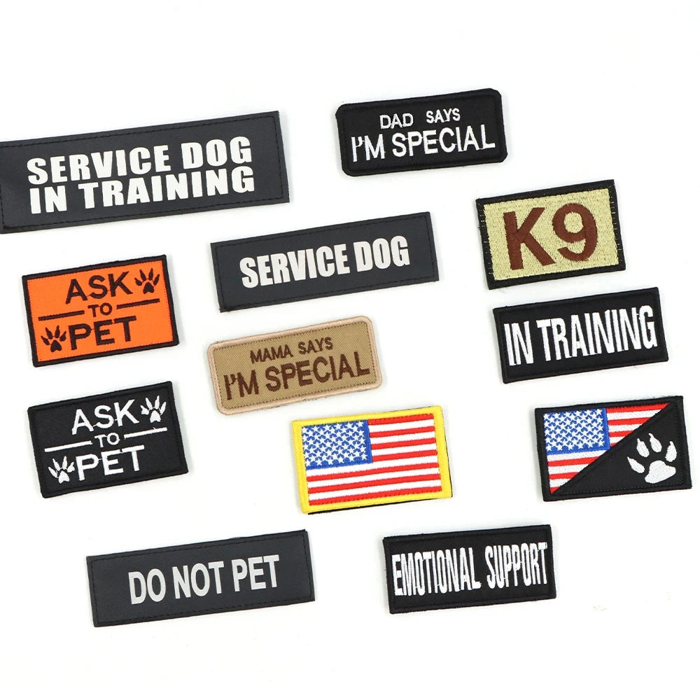 Military Style Dog Harness Vest Set With Leash And Patches For Malinois