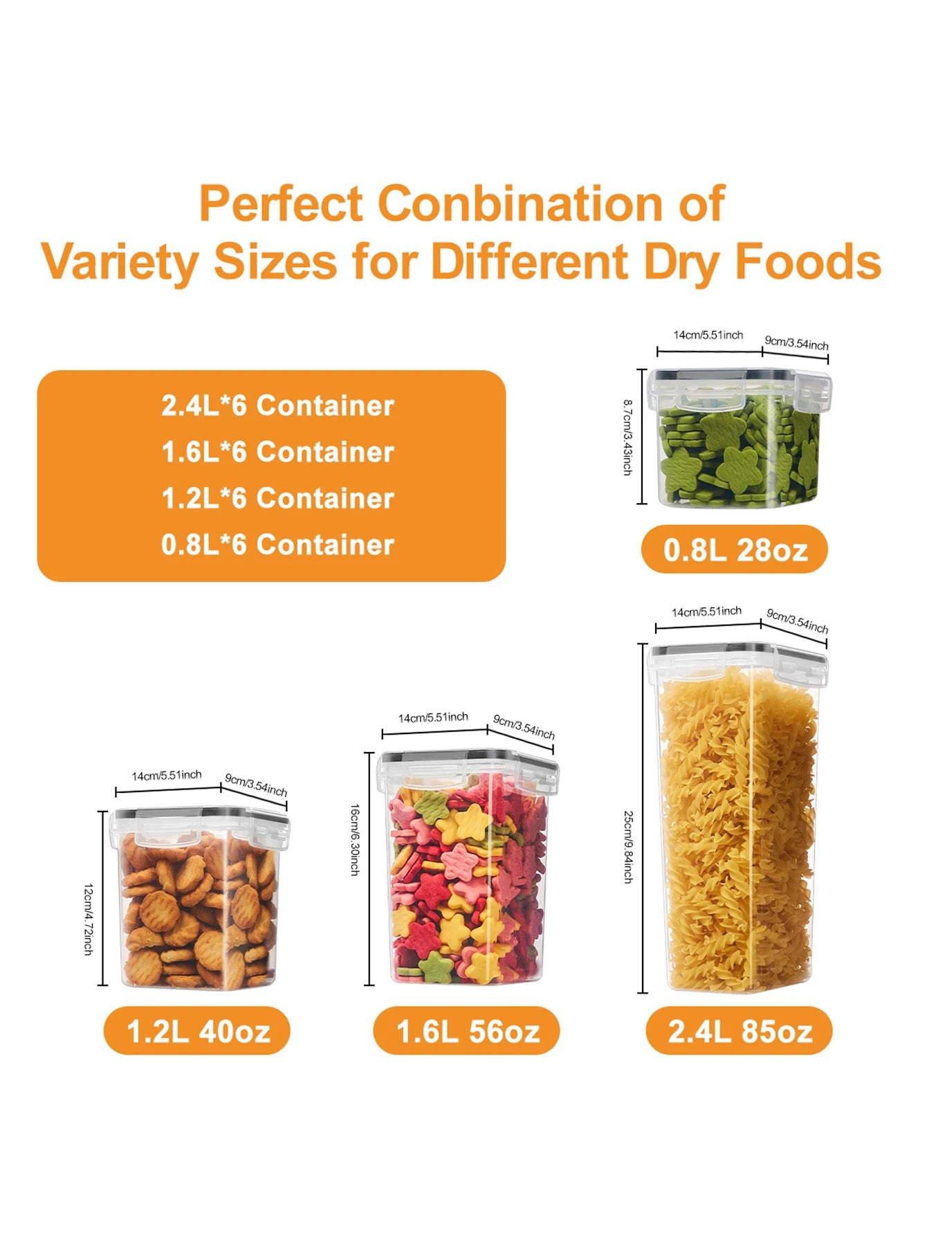 24 Piece Airtight Food Storage Containers With Labels For Spices