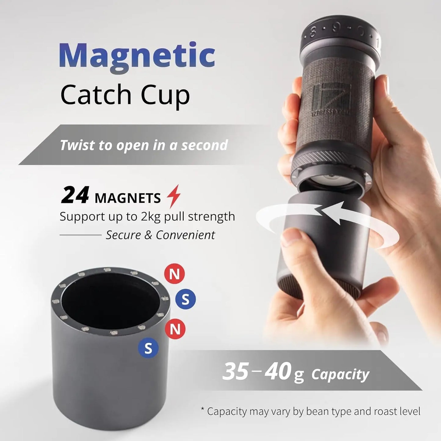 K Ultra Manual Coffee Grinder With Case Conical Burr