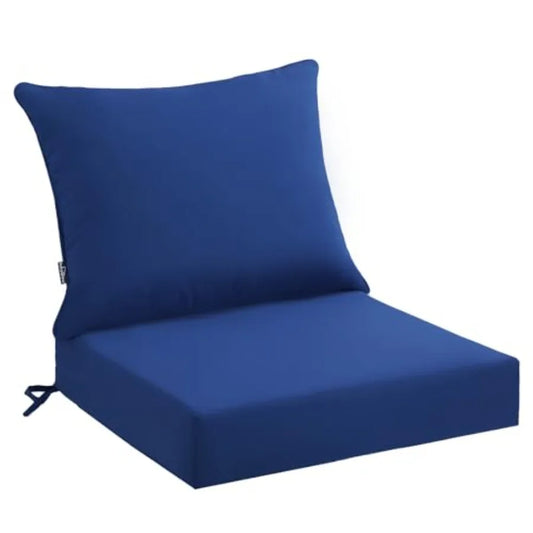 Outdoor Patio Seat Cushions Waterproof Fade Resistant With Removable Cover