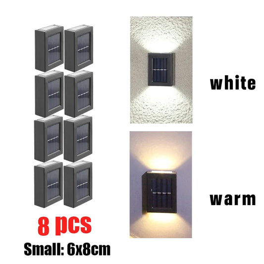 AlliLit Wall Solar Light Waterproof Garden LED Outdoor Lamp