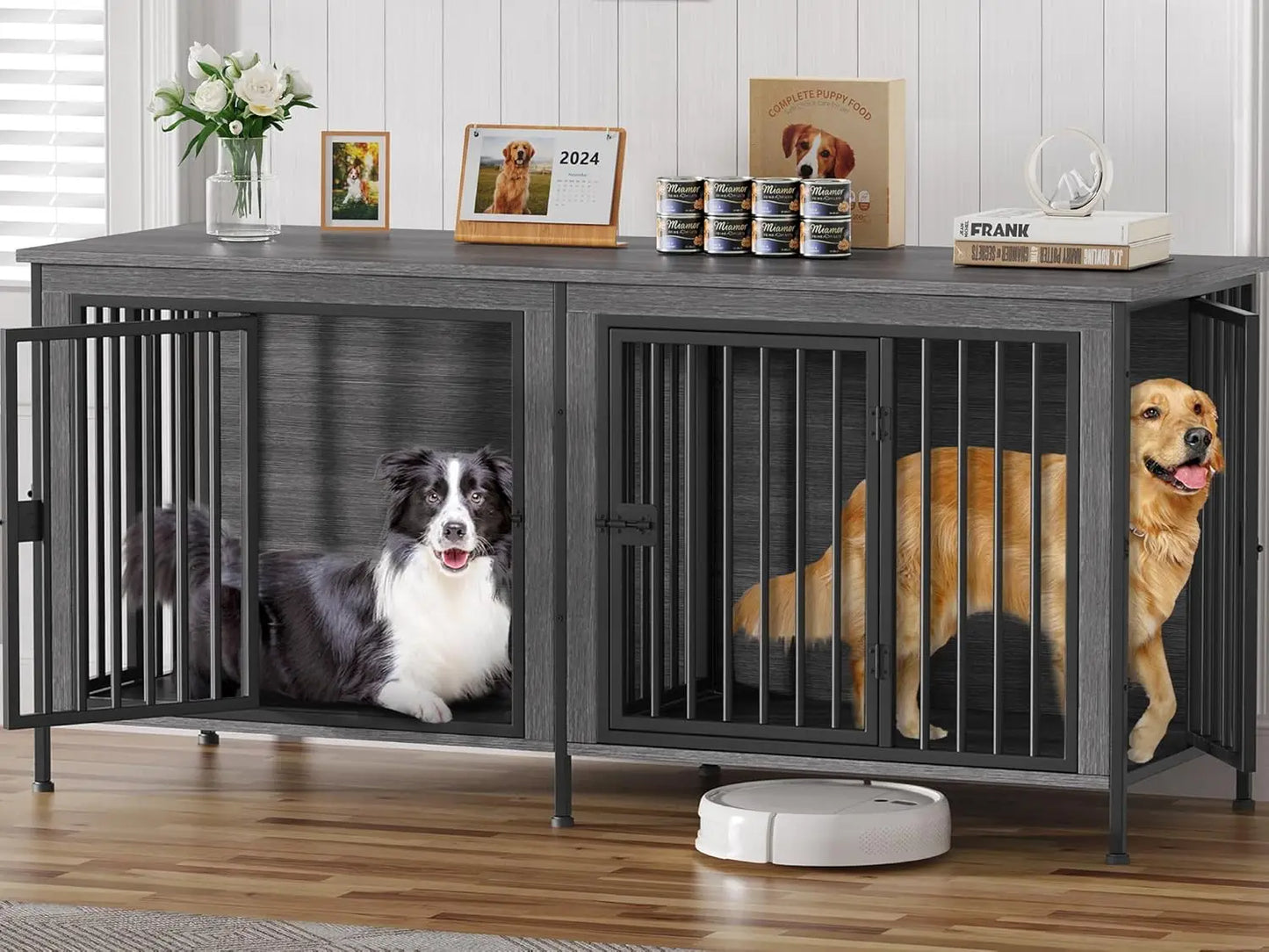Dog Crate Furniture Heavy Duty Kennel For Small Large Dogs