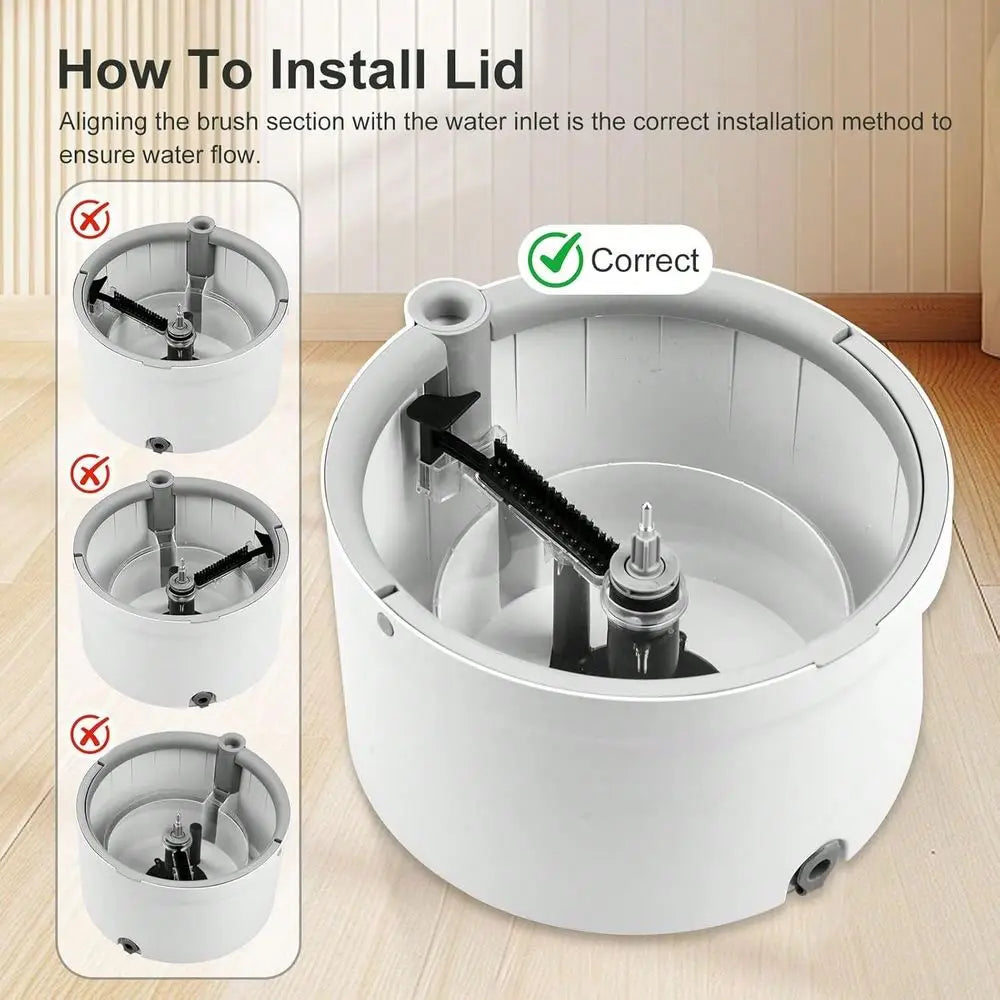 Spin Mop And Bucket Set Hands Free Self Cleaning Mop For Hardwood Floors