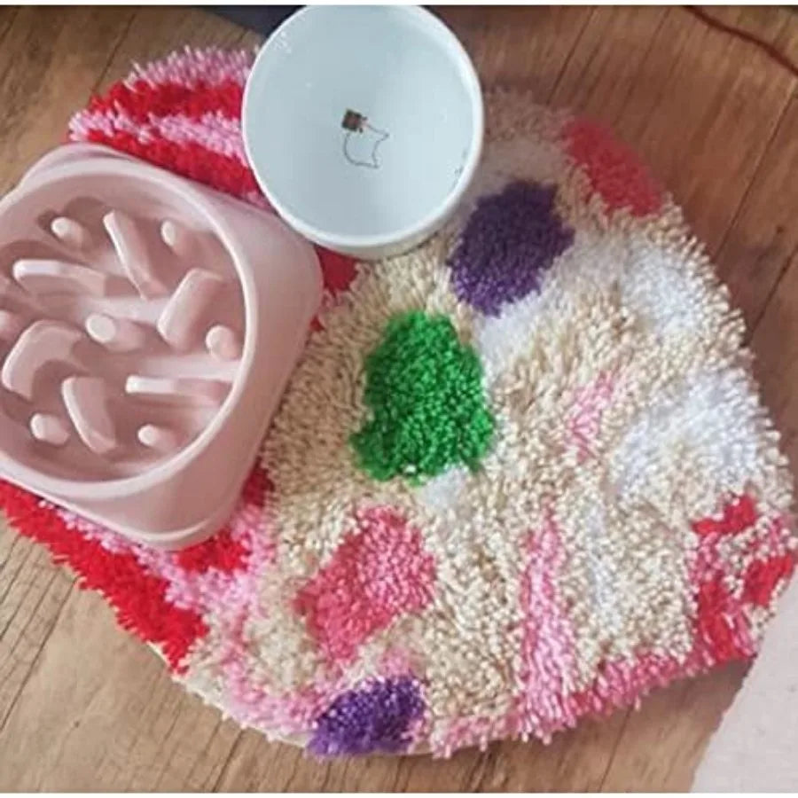 Latch Hook Kit With Mixed Yarn Bundles For DIY Crafts