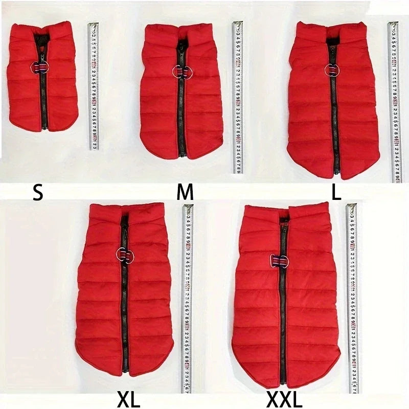 Winter Windproof Dog Coat Jacket Padded Clothing for Small Breeds