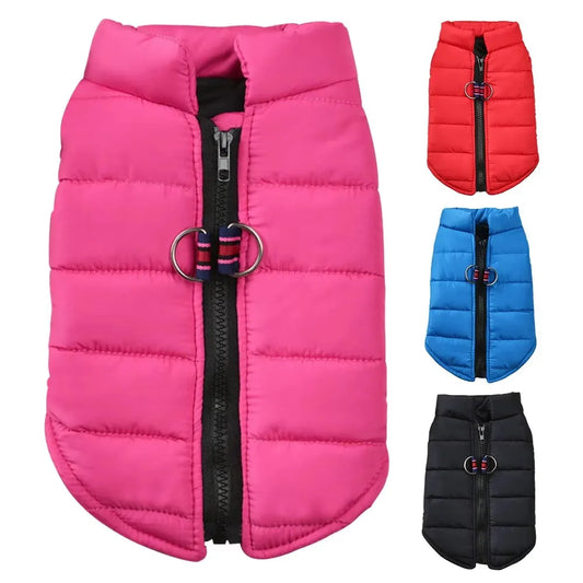 Winter Windproof Dog Coat Jacket Padded Clothing for Small Breeds
