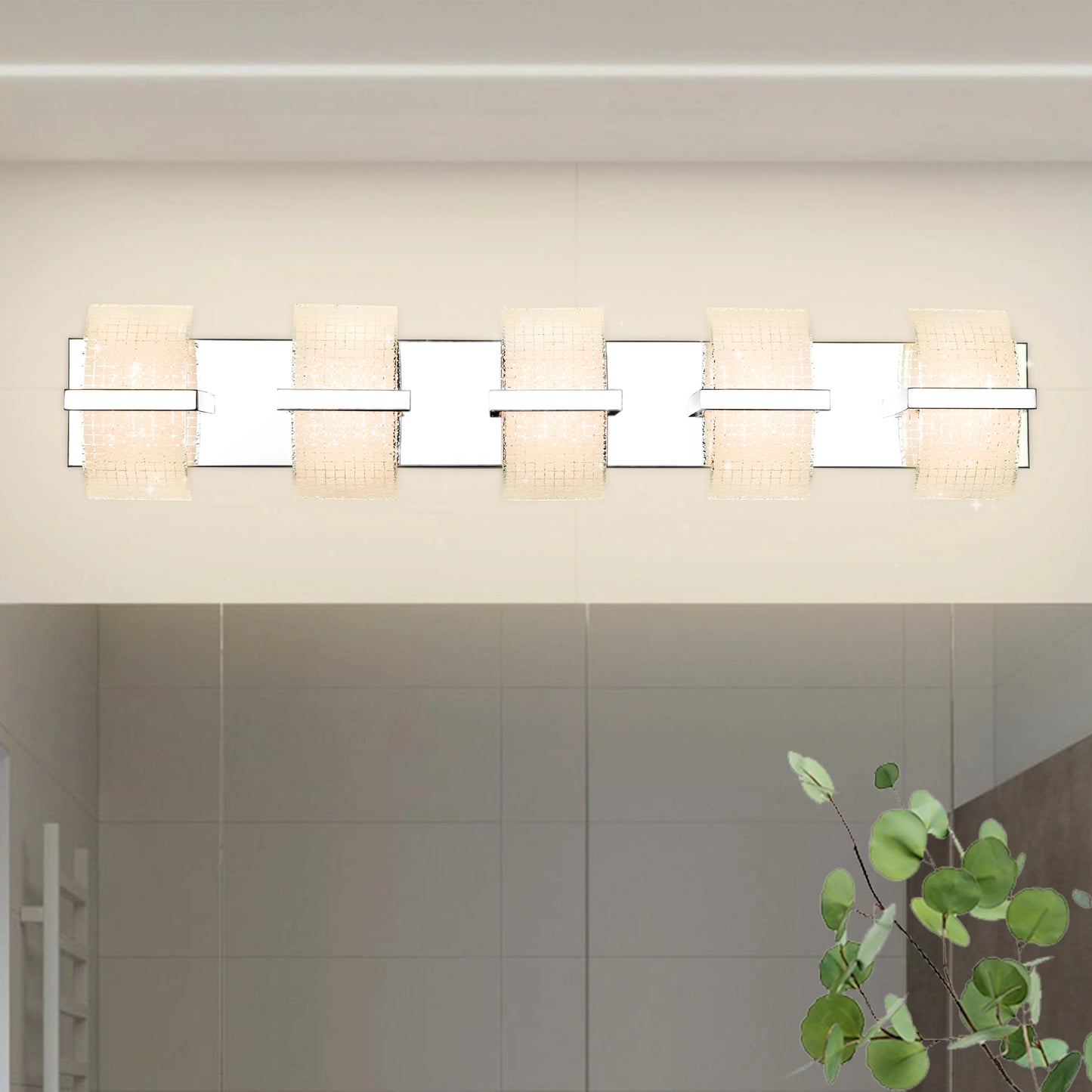 Modern Bathroom LED Wall Light Fixtures Over Mirror