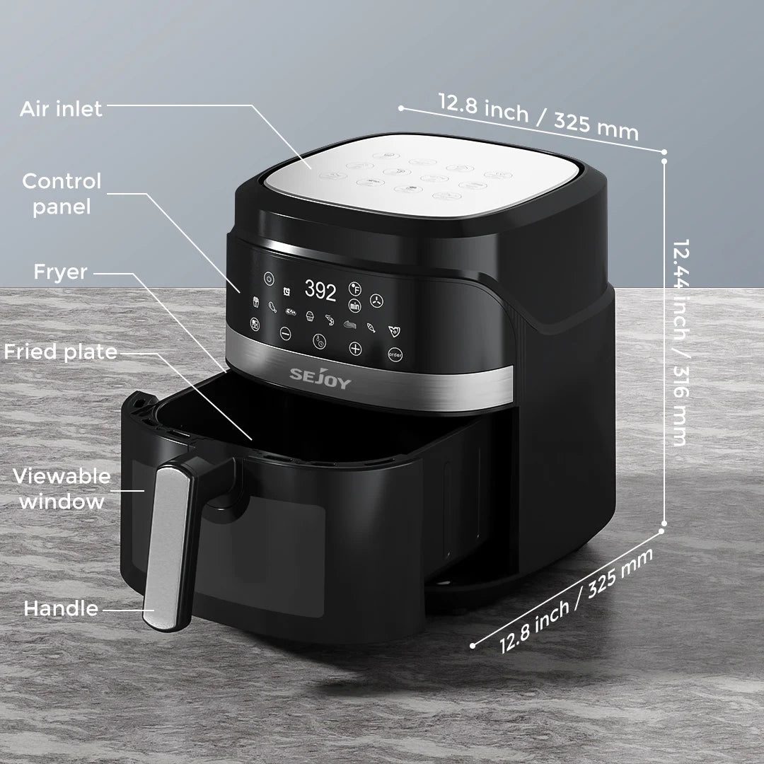 Sejoy 8 in 1 Air Fryer Oven Oilless Cooker Roasting