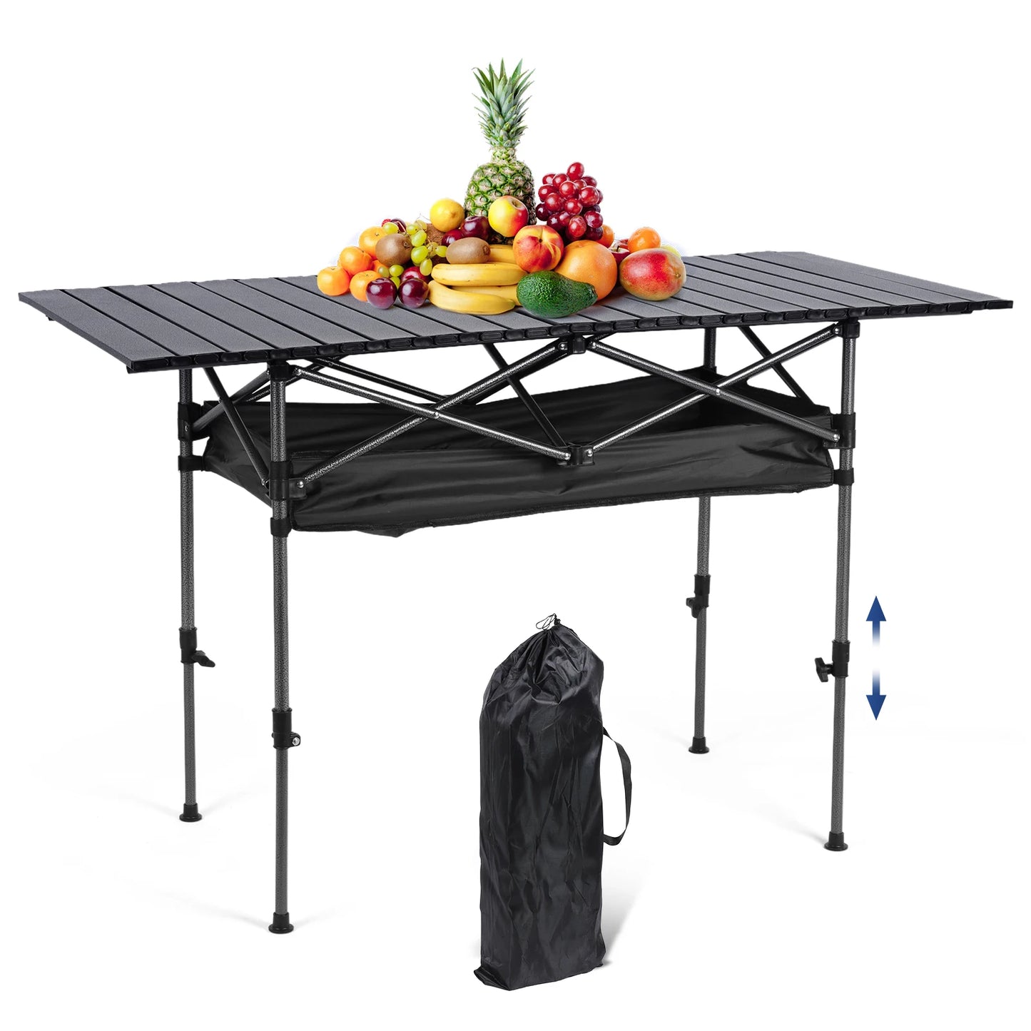 Outdoor Folding Camping Table Ultralight Large Capacity With Carrying Bag