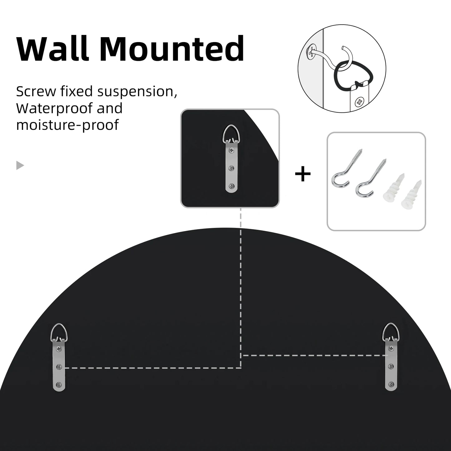 Round Starburst Decorative Wall Mirror For Bathroom Bedroom Living Room
