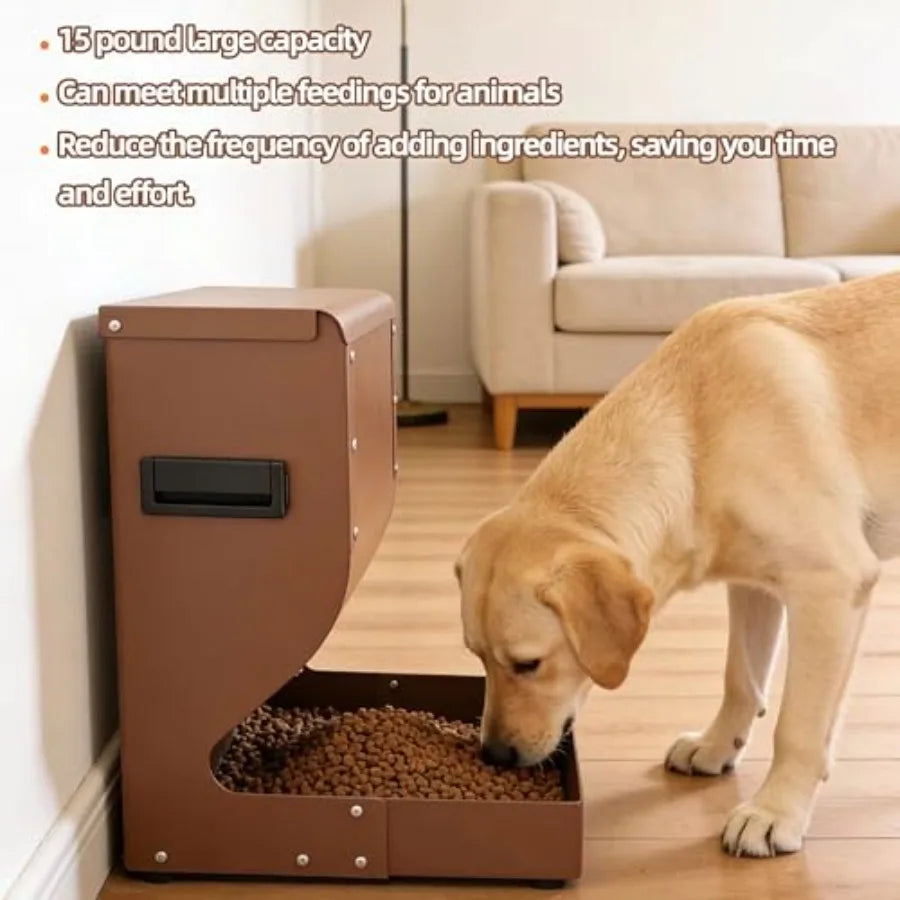Gravity Automatic Dog Feeder Indoor Outdoor Use For Dogs
