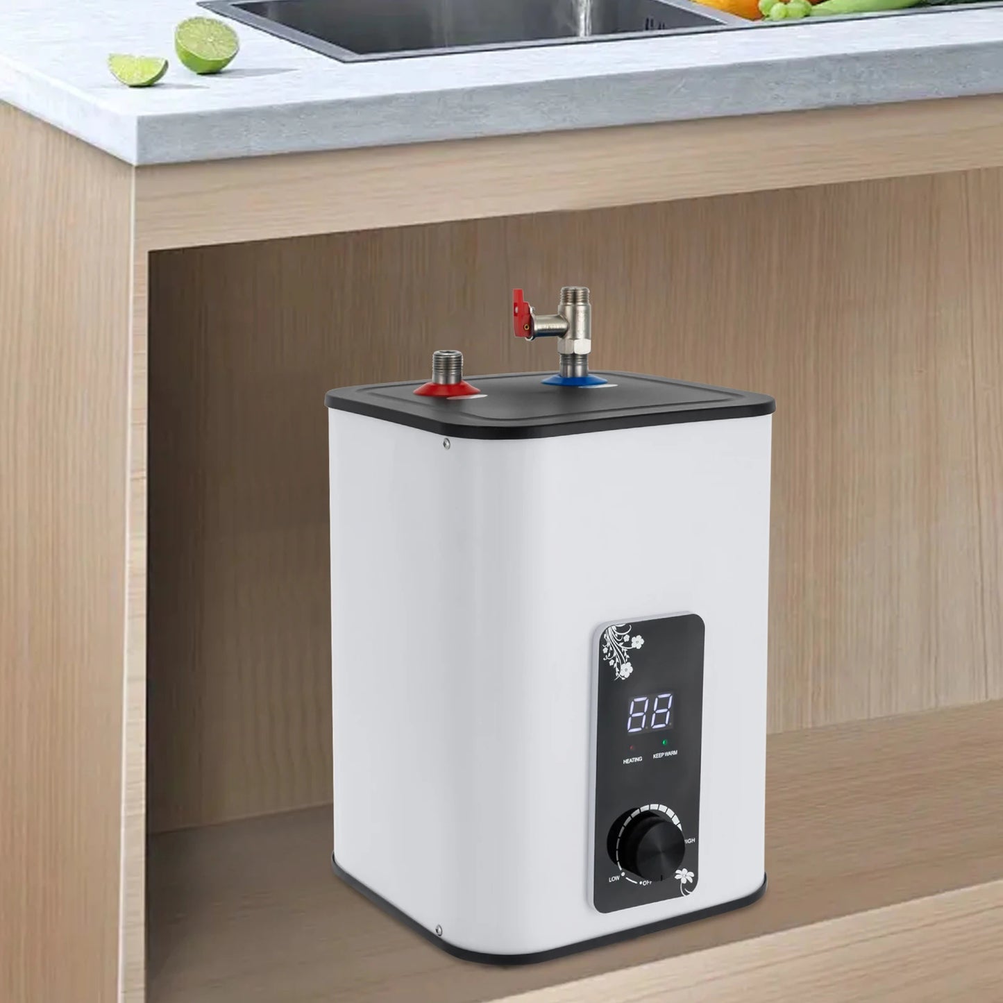 Electric Water Heater 1500W 8L Under Sink Instant Heat SY-8