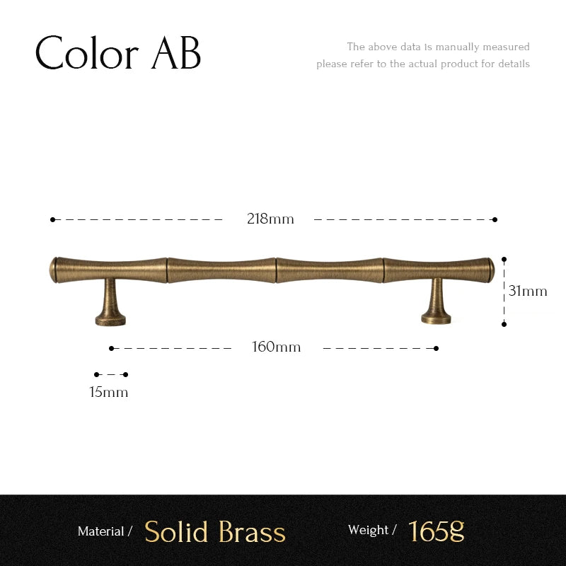 Santaya Brass Kitchen Cabinet Handles for Wardrobe Drawers