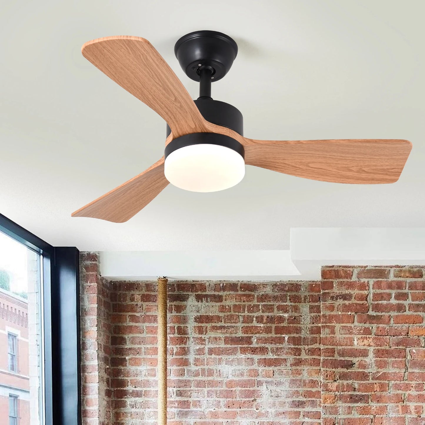 VETRULUS Modern Ceiling Fan Fandelier With Remote Control Dimming