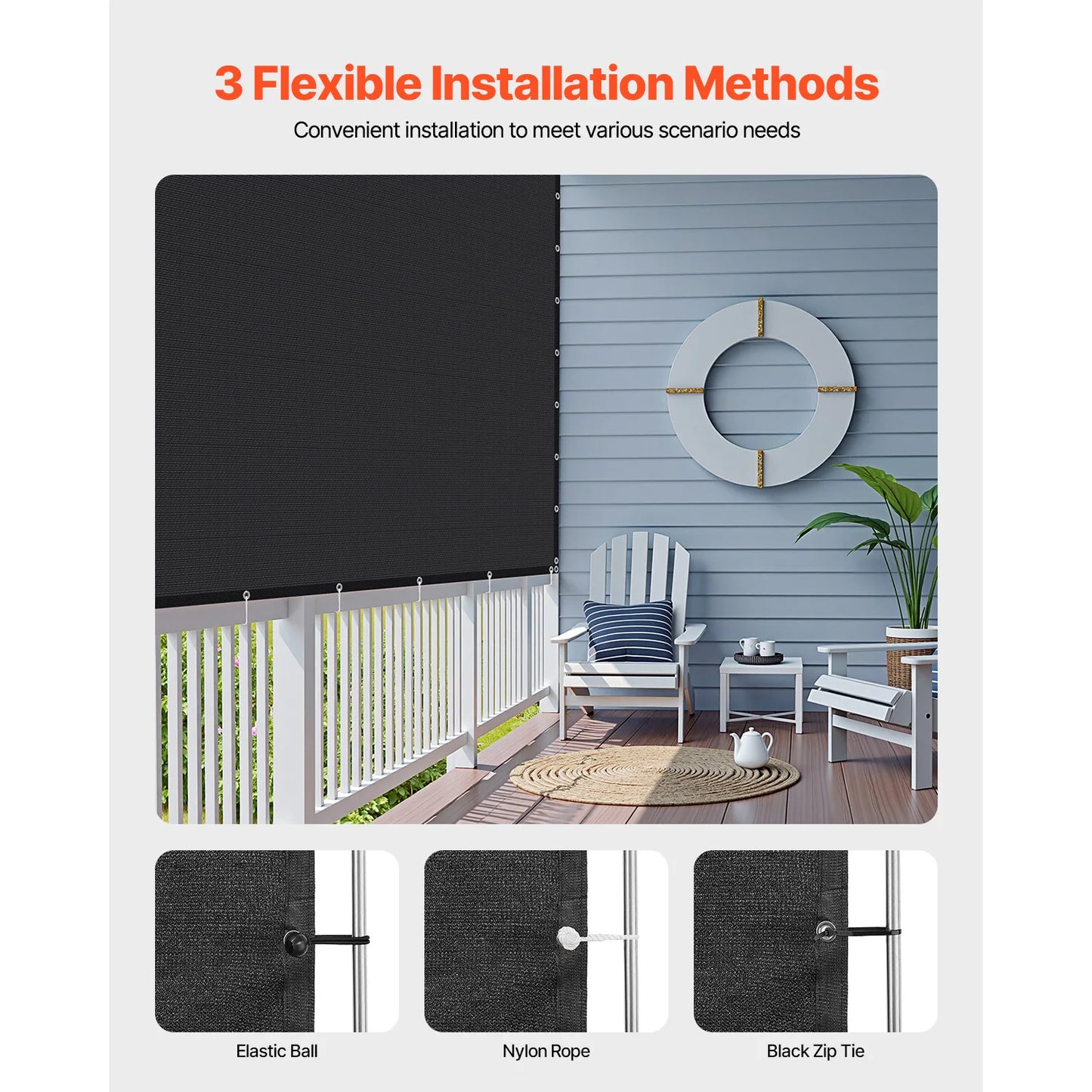SucceBuy 140GSM HDPE Shade Cloth For Outdoor Garden And Backyard