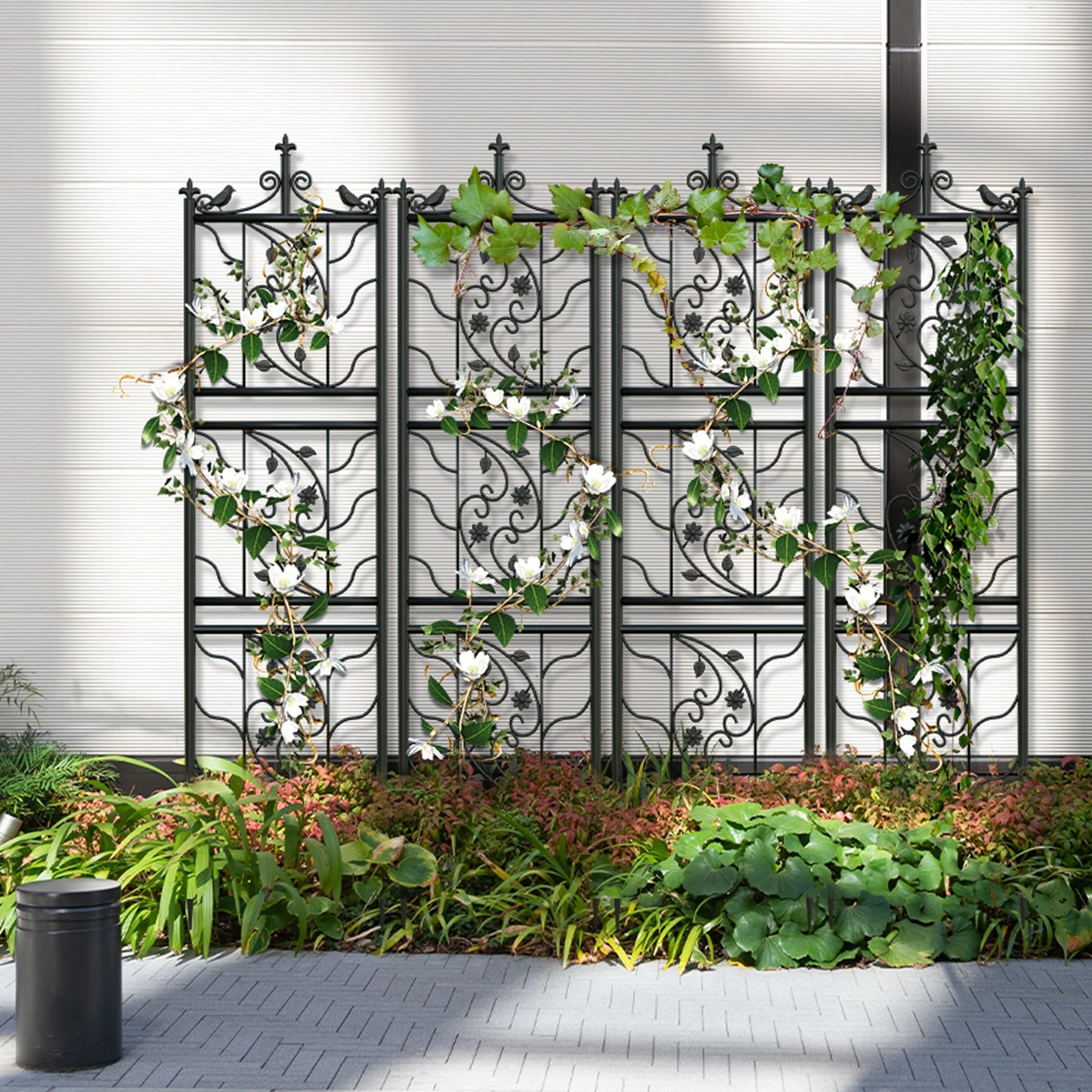 Decorative Outdoor Metal Garden Trellis Lattice Panel For Climbing Plants